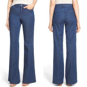 NYDJ High Rise Flare Claire Stretch Trouser Jeans